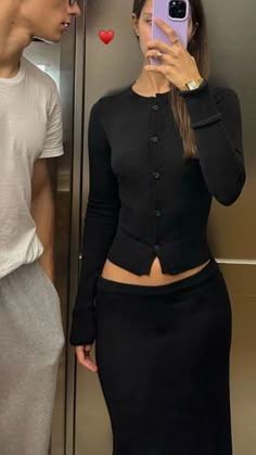 Vest Outfits With Long Skirts, Office Siren Outfits, Study Outfit Aesthetic, Mode Ulzzang, Corporate Outfits, Fashion Mistakes, Looks Chic, 가을 패션, Cute Simple Outfits