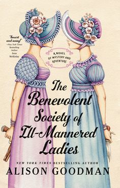 two women in dresses are facing each other with the title, the benewole society of ill - mannered ladies