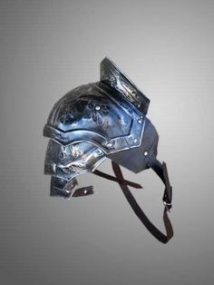 the helmet is made out of metal