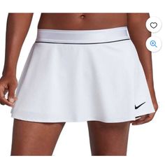 Nike Women's Court Dri Fit Tennis Skirt White Size -Xs Nwot Nike Skirts, White Tennis Skirt, Golf Gear, Trendy Clothes, Skirt White, Fitted Skirt, Tennis Skirt, Golf Equipment, White Skirts