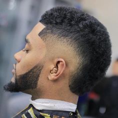 Frohawk Fade, Afro Fade, Drop Fade, Mens Hairstyles Medium, Black Men Haircuts, Mens Fade, Black Men Hairstyles