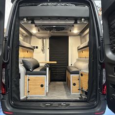 GLSS™ 4 - Bamboo/Silver | Revel 21/22/23+ Garage Lounge, Lounge Storage, Sprinter Passenger Van, Daybed Cushion, Central Vacuum System, Ultimate Garage, Bed Risers, Water Station, Mobile Living