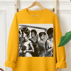 This adult unisex sweatshirt features black women entering or exiting an unknown space. Inspired by vintage style, glamour and beauty, it’s a soft top and offers a comfortable feel. The material is 50% cotton and 50% polyester; however, fabric content may vary based on the color sweatshirt you select. Available in multiple sizes and colors. Check the included measurement chart for just the right fit. An excellent gift for us. Black Women Fashion 2024, 2025 Fashion Trends Forecast, French Women Style Over 50, Vintage Thrift Shop Aesthetic, Classy Rocker Chic Style, 30 Year Old Fashion Women, Black Women 70s, Sweeney Style, Vintage Clothing Styles