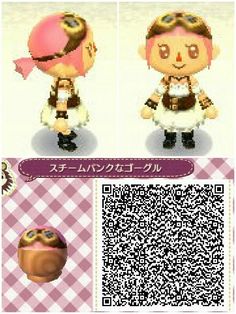 an animal crossing character is shown in three different poses