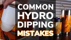 the words common hydro dipping makes it easier to remove water from the buckets