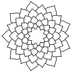 a black and white drawing of a flower