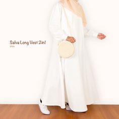 Hanami Overall Skirt With Inner Material Toyobo Salva Long Vest 2in1 | Shopee Malaysia Shoulder Dress, Cold Shoulder Dress