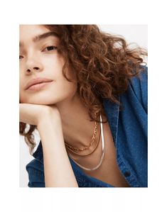 Herringbone Chain Necklace Herringbone Chain, Herringbone, Madewell, Choker Necklace, Dreadlocks, Chain Necklace, Dress Up, Chain, Hair Styles