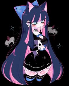 Halloween Character Art, Panty And Stocking Fanart, Stocking Fanart, Panty And Stocking, Halloween Character, Anime Pixel Art, Anime Expressions, Manga Cute, Anime Artwork Wallpaper