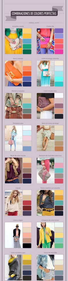 the color scheme for different fabrics