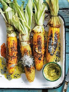 grilled corn on the cob with herb butter