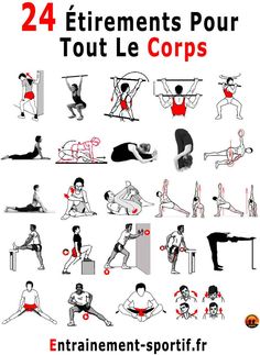 the instructions for how to do an exercise in different positions, including legs and arms