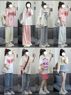 Look Book Outfits, Softgirl Outfits, Neat Casual Outfits, Outfit Korean, Korean Casual Outfits, Normal Clothes, Harbin, Casual Day Outfits