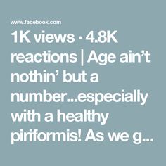 1K views · 4.8K reactions | Age ain’t nothin’ but a number...especially with a healthy piriformis!

As we get older, our bodies change, and our hips are no exception. But there’s one unsung hero keeping them mobile and pain-free: the piriformis. Here’s a move that can help mobilize and strengthen it so you can benefit in so many ways!

🔹Pain prevention: A tight piriformis can pinch the sciatic nerve, causing pain that radiates down your leg. Staying flexible and strong reduces this risk,keeping you active and enjoying life!

🔹Balance boost: A strong piriformis helps stabilize your hips and pelvis, crucial for good balance. This means fewer falls and greater confidence as you move through your day.

🔹Mobility magic: Daily activities like getting up from a chair, climbing stairs, and walk Climbing Stairs, Unsung Hero, Sciatic Nerve, Enjoying Life, 1k Views, Pain Free, A Chair, Daily Activities, Nerve