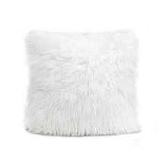 a white fluffy pillow on a white background