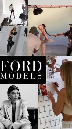 a collage of photos with the words ford models