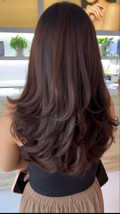 Waist Length Hair, Haircuts For Long Hair With Layers, Hair Inspiration Long, Brown Hair Inspo, Layered Haircuts For Medium Hair, Straight Hair Cuts, Brunette Hair With Highlights, Hairstyles For Layered Hair, Haircuts For Wavy Hair