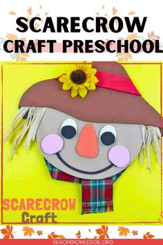 Make Learning Fun with Fall-Themed Pre-K Printables! scarecrow craft 🍂📝 Scarecrow Craft Preschool, Pre K Printables, Activities For Pre K, Scarecrow Craft, Fall Vocabulary, Craft Preschool, Scarecrow Crafts, Sensory Exploration, School Printables