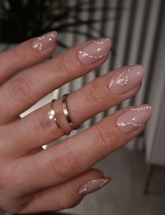 Nagellack Trends, Nails Art Designs, Classy Acrylic Nails, Makijaż Smokey Eye, Neutral Nails, Elegant Nails