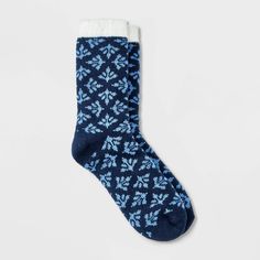 Stay warm and comfy with these Women's Decorative Floral Double Lined Cozy Crew Socks from Auden™ in Navy 4-10. Made with lightweight knit fabric, they are perfect for keeping your feet toasty without feeling bulky. The easy wash-and-care design makes them super convenient. Whether lounging at home or on the go, these socks are a great everyday pick. Auden™: Fit for you in every way. Soft Indoor Socks For Winter, Comfy Warm Socks For Winter, Cozy Warm Socks For Indoor, Warm Cozy Socks For Indoor Use, Cozy Warm Socks For Indoor Use, Cozy Fit Warm Socks, Warm Cozy Comfortable Socks, Cozy Warm Socks With Cozy Fit, Cozy Winter Socks For Stocking Stuffers