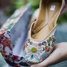 Juttis For Women, Fizzy Goblet, Payal Singhal, Multi Colored Flowers, Grey Sneakers, Handcrafted Leather, Vegetable Tanned Leather, Beautiful Shoes