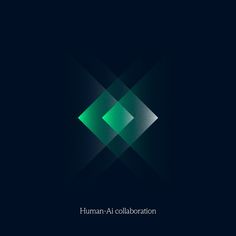 the cover for human - at collaboration, with an image of a green rectangle