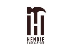 the logo for hendie contracting