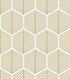 a white and gold geometric pattern with diagonals on the bottom, in shades of beige