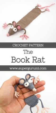 crochet pattern the book rat