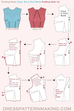 the instructions for how to make an origami style top with sleeves and collars