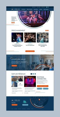 L'Amérance - Pôle culturel et associatif de la ville de Cancale Layout Site, About Us Page Design, Real Estate Website Design, Best Landing Page Design, Ui Website, Website Design Inspiration Layout, Brochure Design Layout, Gui Design, Studio Visit