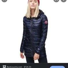 Canada Goose Hybridge Lite Puffer Coat Navy Blue; Very Lightly Worn Canada Goose Women, Down Parka, Navy Blue Color, Down Coat, Navy Color, Puffer Coat, Canada Goose, Canada Goose Jackets, Outdoor Gear