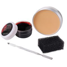 PRICES MAY VARY. Super Value Scar Wax Makeup Kit --- Includes 1 pack 1.76Oz(50g) scar wax,1 pack 1.06Oz(30g) Coagulated Blood Gel,1 pack spatula,1 pack stipple sponge Create Special Effect --- Easy to shape to any realistic looks you can imagine,such as burns,bullet holes,big wounds,gashes,scars,cuts,bites,broken nose,bumps,torn face,prosthetics makeup and more.The color of the wax is nearly the same to the human skin, matched and kind to most of skin tones.If you are the first time to use this, Face Prosthetics, Prosthetics Makeup, Fake Wounds, Scar Wax, Broken Nose, Zombie Vampire, Effects Makeup, Special Effects Makeup, Sfx Makeup