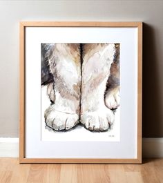 Zoomed in watercolor painting of cat paws. Veterinarian Office, Hand Embroidery Letters, Cat Paw Print, Watercolor Journal, Office Decor Ideas, Embroidery Letters