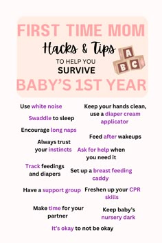 the first time mom hacks and tips to help you survive baby's 1st year