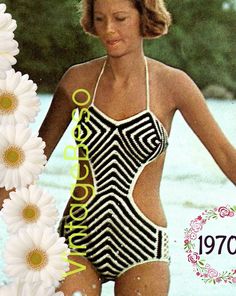 Check out this item in my Etsy shop https://www.etsy.com/listing/616668757/sexy-monokini-crochet-pattern-vintage Crochet Pattern Vintage, Crochet Monokini, Hippie Tops, Suit Swimsuit, Have A Beautiful Day, Bag Patterns To Sew, Vintage Crochet, Monokini, One Piece Swimwear