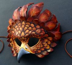 Autumn Fire, Harpy Eagle, Mascaras Halloween, Leather Armor