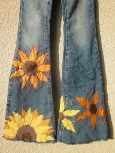 Diy Sy, Patchwork Pants, Moda Hippie, 70s Inspired Fashion, Diy Vetement, Hippie Pants