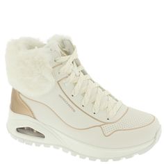 PRICES MAY VARY. Perforated synthetic upper Faux fur trim Lace-up front Skechers Air-Cooled Memory Foam® footbed Skech-Air® visible airbag midsole *Perforated synthetic upper *Faux fur trim *Lace-up front *Skechers Air-Cooled Memory Foam® footbed *Skech-Air® visible airbag midsole *1-1/2" heel height Bear Paw Boots, Bear Paw, Trainers Fashion, Skechers Women, Bearpaw Boots, Ankle Bootie, Womens Ankle Boots, Boots Women, Athletic Fashion