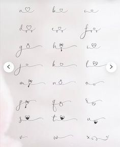 the writing is written in cursive letters on a sheet of paper