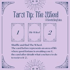 tarot tip the wheel card game