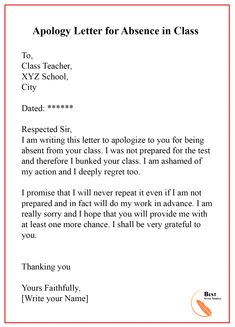 an application letter for a teacher in class