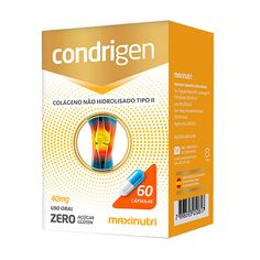 an orange box with the label for condigenn capsules on it's side