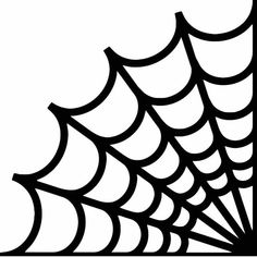 a black and white image of a spider web