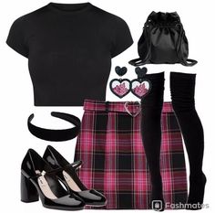 Cute Draculaura, Extra Fashion, Punk Style Outfits, A Cartoon Character, Inspired Clothes, Pastel Goth Fashion, Chic Fall Outfits, Casual School Outfits, Causual Outfits