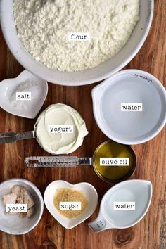 ingredients to make the best vegan butter recipe on a wooden table with text overlay