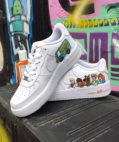 Air Force 1 Custom Ideas, Custom Shoes Air Force, Nike Ideas, Handpainted Shoes, Sneaker Ideas, Customized Shoes, Af1 Shoes, Nike Air Force 1 Custom