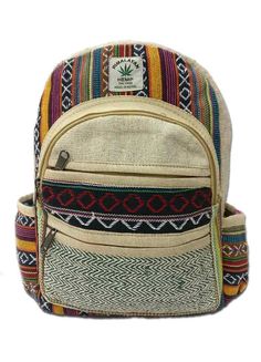 This Hippie Hemp Backpack is handmade in Nepal using organic hemp from the Himalayas and cotton. It is eco-friendly and durable. It is comfortable to use and very light to carry which makes this backpack perfect for travel. Our all hemp bags are unisex, have separate laptop compartments inside and side water bottle pockets at front. The major improvement in this hemp backpack is the use of a strong strap and zipper. Size: 14 x 9 x 4 inch (Height x Length x Width) Weight: 450gm Material: 20% Hemp Eco-friendly Green Backpack, Indie Backpack, Hippie Tote Bag, Hippie Gifts, Hemp Backpack, Hippie Backpack, Hippie Accessories, Classic Campers, Hemp Yarn