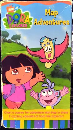 dora the explorer map adventures includes two bons episodees, and an interactive book for kids