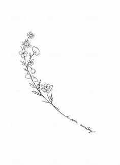 a line drawing of flowers on a white background